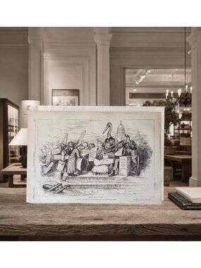 1881 Thomas Nast King Log and King Stork Original Harper’s Weekly Engraving